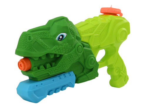 Pistolet Na Wodę Dinozaur 1000 ml Zielony Tyranozaur  Zasięg 7 m