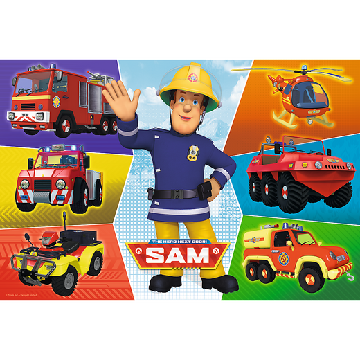 Puzzle - 100 - Pojazdy Strażaka Sama - Prism A and D Fireman Sam 16354