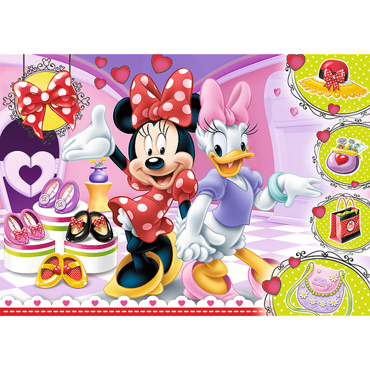 Puzzle 100 el. Minnie i błyskotki Trefl 14820