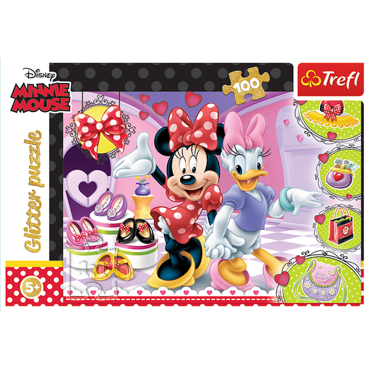 Puzzle 100 el. Minnie i błyskotki Trefl 14820