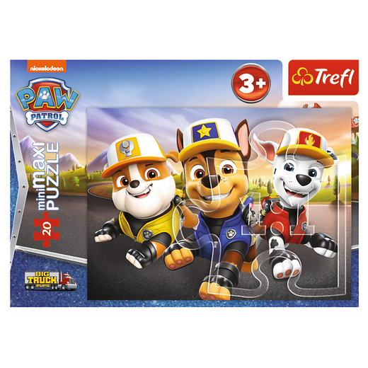 Puzzle - "20 miniMaxi" - Wesołe pieski Psi Patrol Trefl 56038