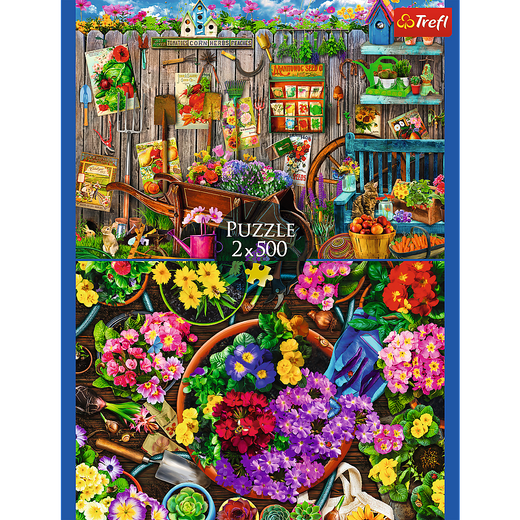 Puzzle - 2x500 - Prace w ogrodzieFSC Mix 70% 37529