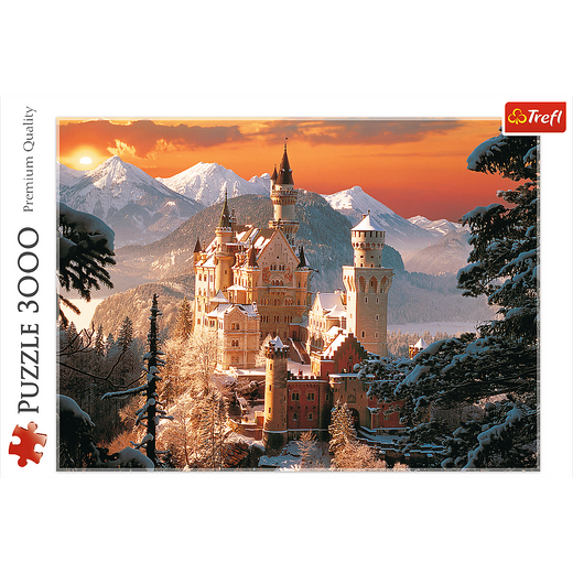 Puzzle - "3000" - Zimowy Zamek Neuschwanstein Trefl  33025