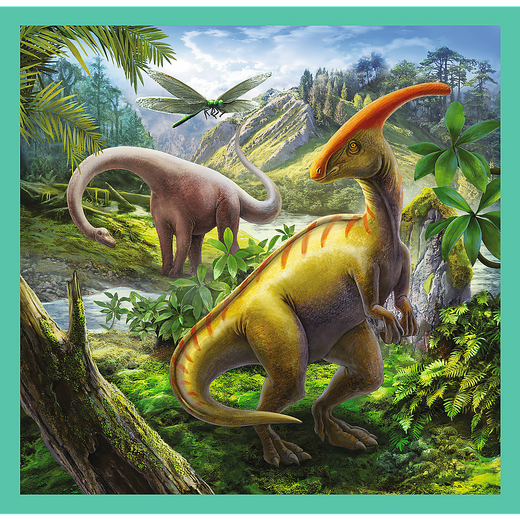 Puzzle - "3w1" - Niezwykły świat dinozaurów Trefl 34837