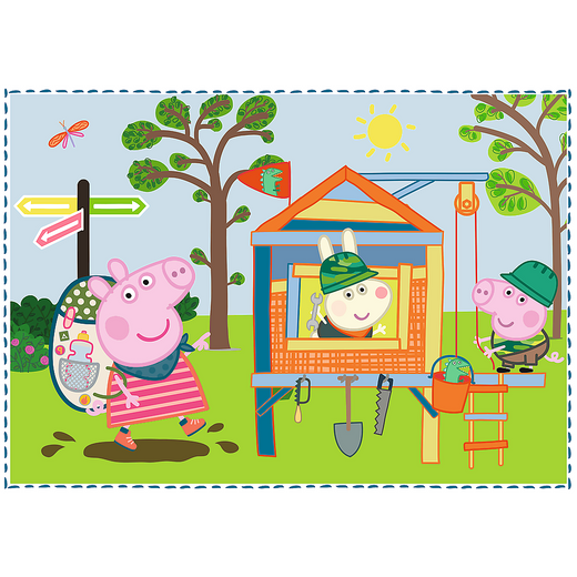 Puzzle - "4w1" - Wspomnienia z wakacji / Peppa Pig Trefl 34359