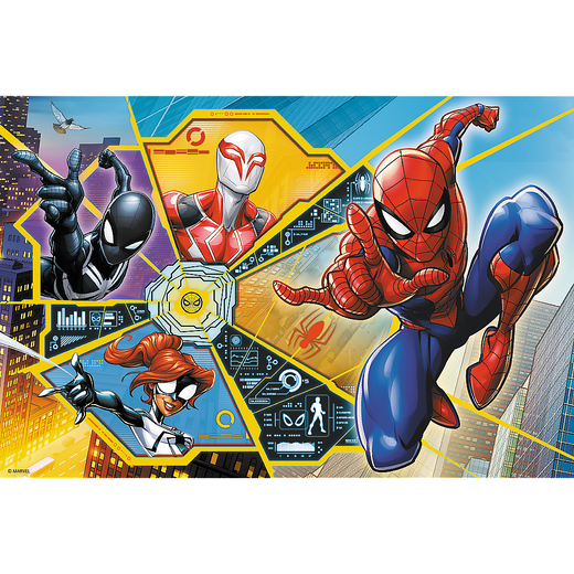 Puzzle - "60" - W sieci / Disney Marvel Spiderman Trefl 17372