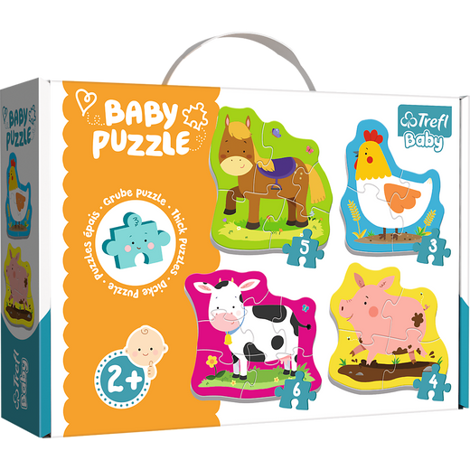 Puzzle - Baby Classic - Zwierzęta na wsi - Trefl Baby 36070