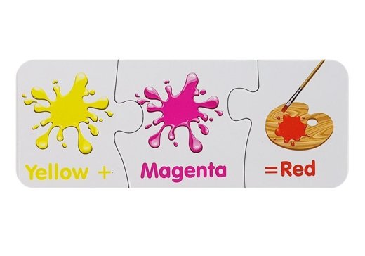 Puzzle Edukacyjne Kolory Angielski 10 Połączeń 