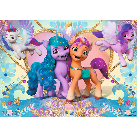 Puzzle Glitter 100 el. My Little Pony Błyszczące kucyki Trefl  14831