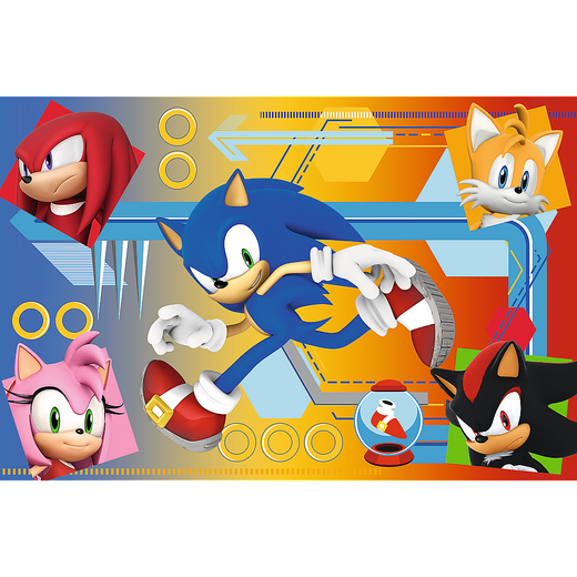 Puzzle Sonic 60 el. Sonic w akcji 17387