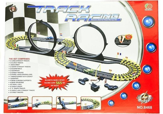 Tor Samochodowy Track Racing Dwa Auta 565 cm