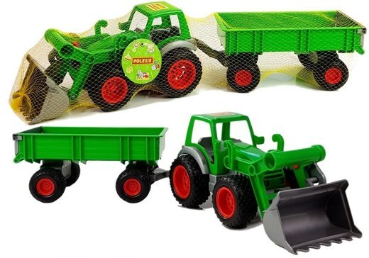 Traktor Ładowarka z Przyczepą Farmer Zielony 8817 Polesie 