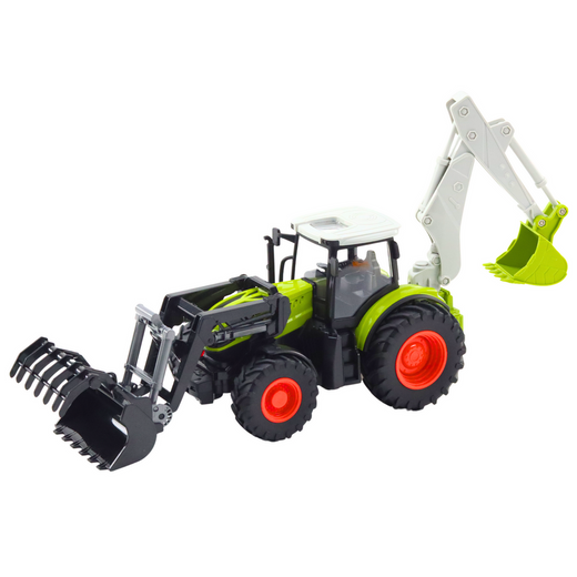 Traktor Rolniczy Z Obrotową Łyżką i Koparką 2w1 Zdalnie Sterowany 2.4G