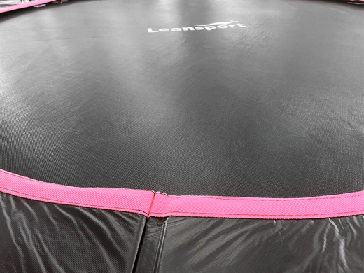 Trampolina LEAN Sport Max 14ft Czarno-Różowa