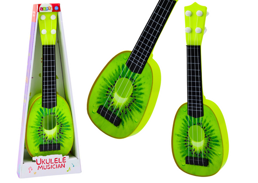 Ukulele Dla Dzieci Mini Gitara 4 Struny Owoc Kiwi Zielona