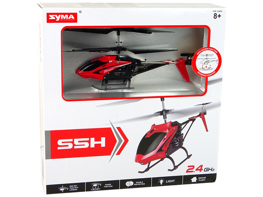 Zdalnie Sterowany Helikopter S5H SYMA Czerwony